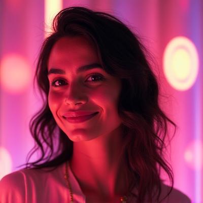 Photo of Maya Singh, Creative Director of Sonic Bloom Events.