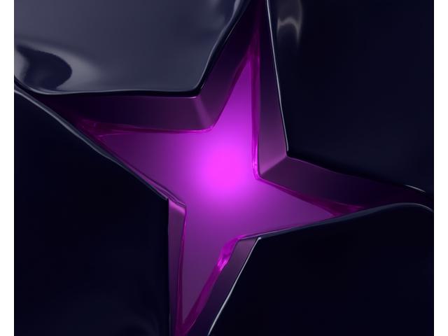 Abstract representation of techno music with dark, geometric shapes and deep purple lighting.