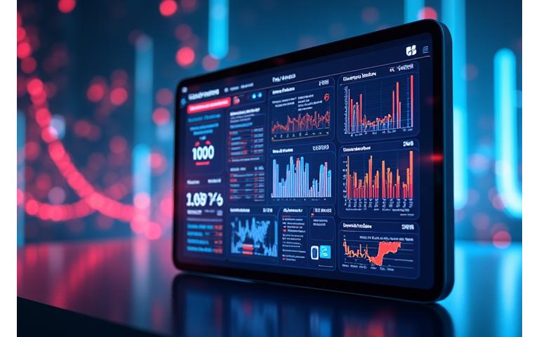 Dashboard displaying integrated social media promotion tools and campaign analytics, for event ticketing marketing by Sonic Bloom Events